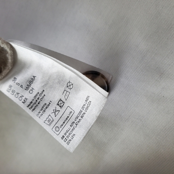 H&M Linen Blend Jumpsuit - Light Beige - Picture 9 of 12